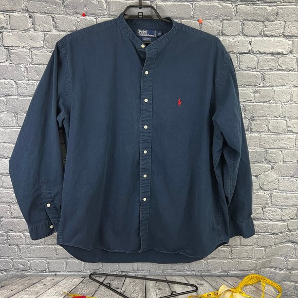 Polo Ralph Lauren Other - Ralph Lauren Postboy Collarless Button Front Casual shirt XXL